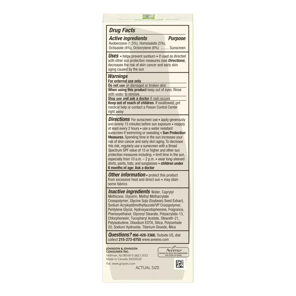 Aveeno Positively Radiant Daily Facial Moisturizer With Broad Spectrum Spf 30 Sunscreen 2.3 Fl Oz