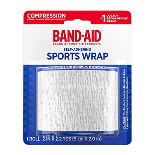 Band-Aid Brand First Aid Products Self-Adhering Sports Wrap, 2 In X 2.2 Yd