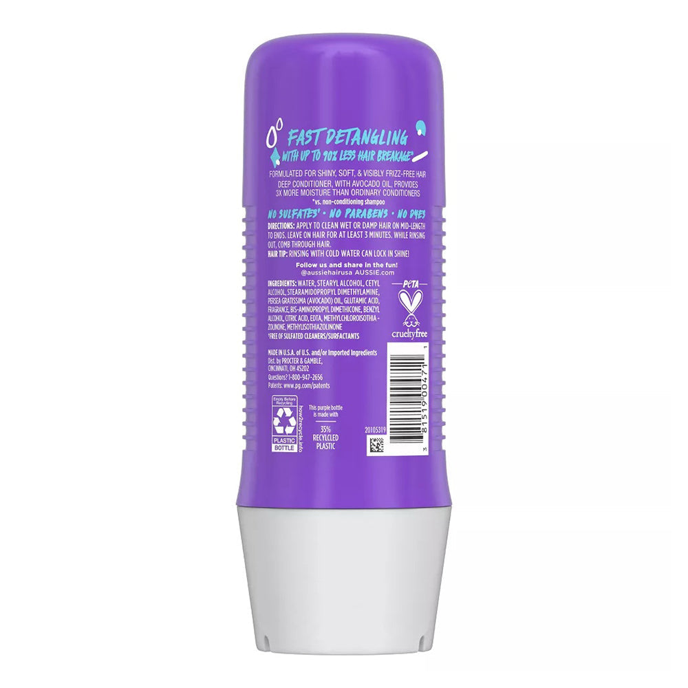 Aussie 3 Minute Miracle Moist Deep Conditioner With Avacado, Paraben Free - 8 Oz
