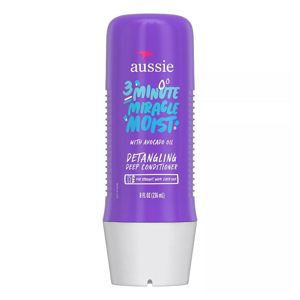 Aussie 3 Minute Miracle Moist Deep Conditioner With Avacado, Paraben Free - 8 Oz