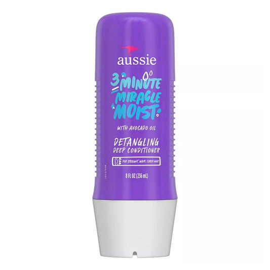 Aussie 3 Minute Miracle Moist Deep Conditioner With Avacado, Paraben Free - 8 Oz