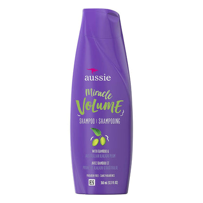 Aussie Miracle Volume For Fine Hair Daily Shampoo, 12.1 Fl Oz