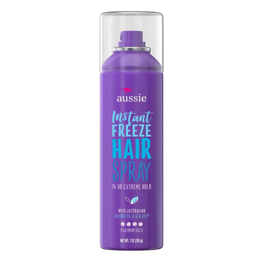 Aussie Instant Freeze Hairspray, 24 Hour Extreme Hold, 7 Oz