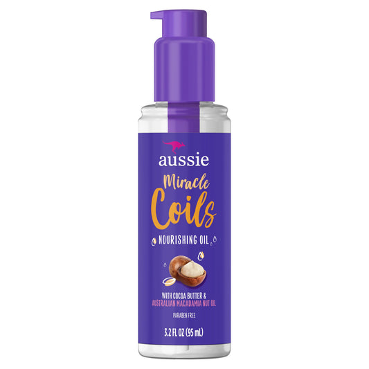 Aussie Miracle Coils Nourishing Oil, 3.2 Oz