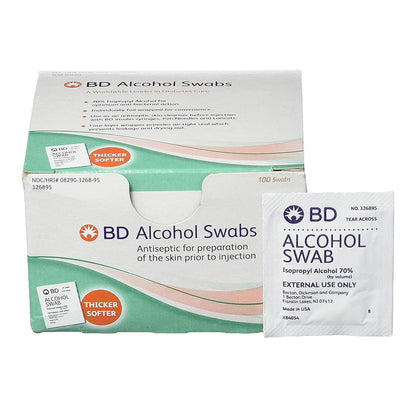 Alcohol Swabs Regular Bd - 100 Each