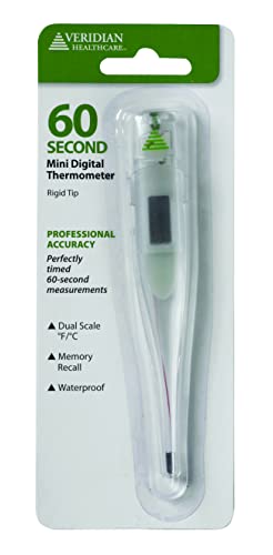 Veridian 08-350 Mini 60-Second Digital Thermometer