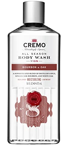All Season, Body Wash, No. 8, Bourbon & Oak, 16 Fl Oz (473 Ml), Cremo
