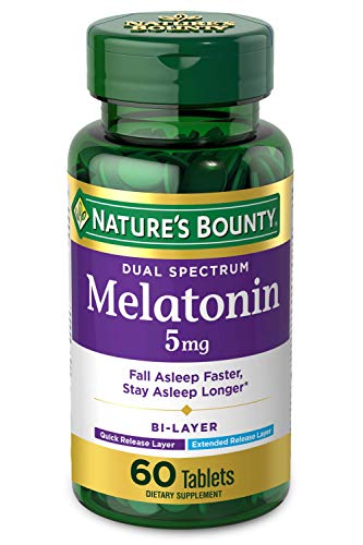 Nature'S Bounty Dual Spectrum Melatonin 5 Mg Bi-Layer Tablets 60 Ea