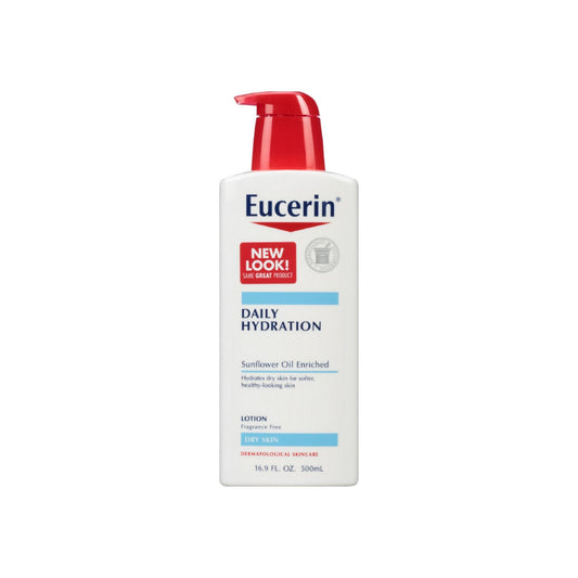 Eucerin Daily Hydration Moisturizing Lotion, Fragrance Free 16.9 Oz