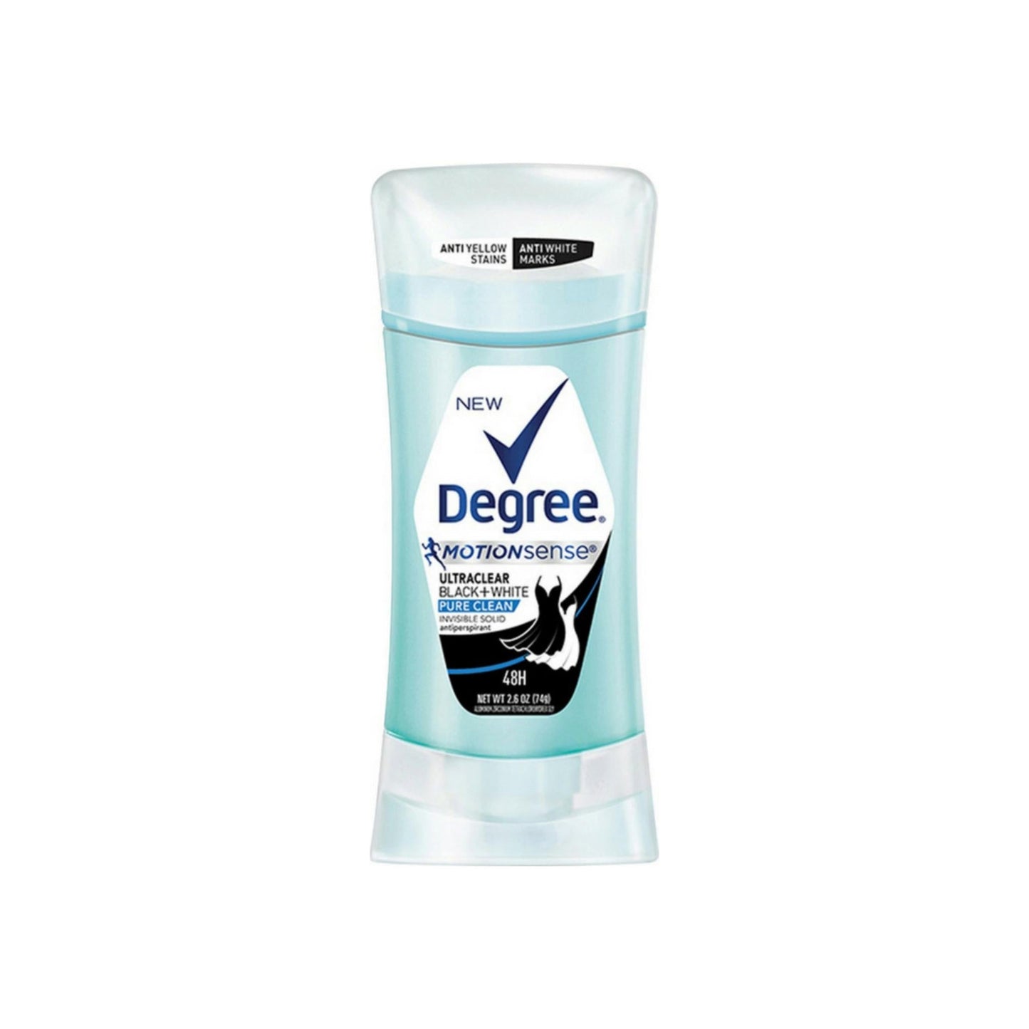 Degree Ultraclear Black+White Pure Clean Antiperspirant Deodorant Stick, 2.6 Oz