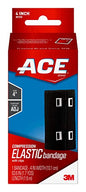 Ace Compression Elastic Bandage Wrap With Clips, Black - 1 Ea