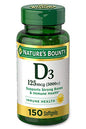 Nature'S Bounty Vitamin D-5000 Iu Softgels, Maximum Strength 150 Ea