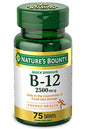 Nature'S Bounty Vitamin Quick Dissolve B-12 2500 Mcg Tablets, 75 Ea