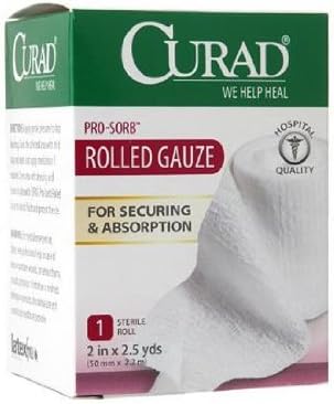 Curad Pro-Sorb Rolled Gauze, 3 Inches X 2.5 Yds - 1 Ea
