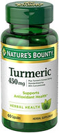 Natures Bounty Turmeric 450 Mg Capsules For Immune Suppport - 60 Ea