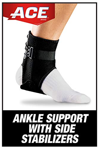 Ace-207266 Brand Ankle Brace With Side Stabilizers-Black 1 Count