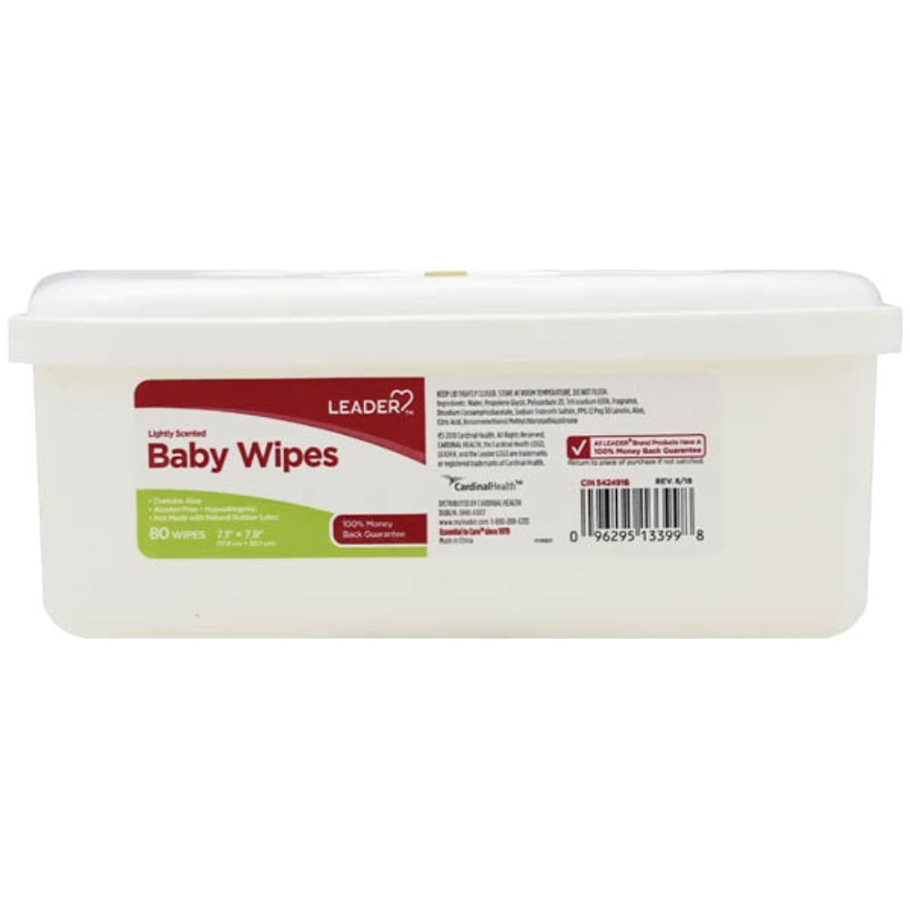 Leader Lightly Scented Baby Wipes 80ct