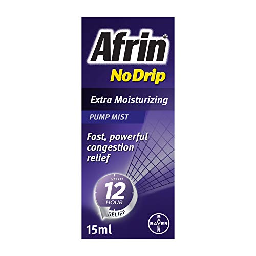 Afrin No Drip Extra Moisturizing Nasal Congestion Relief Pump Mist - 15 Ml