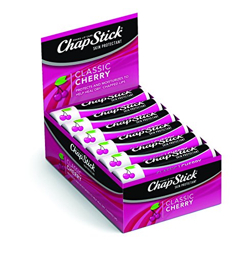 Chapstick Classic Lip Balm Spf 4, Cherry, 12 Count