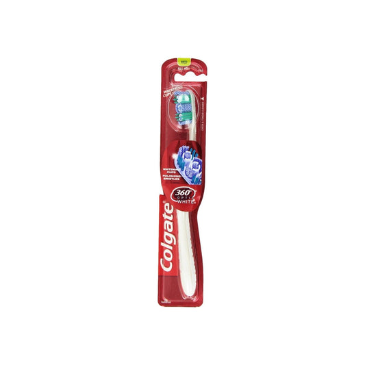 Colgate 360 Optic White Full Head Toothbrush, Medium, 1 Ea