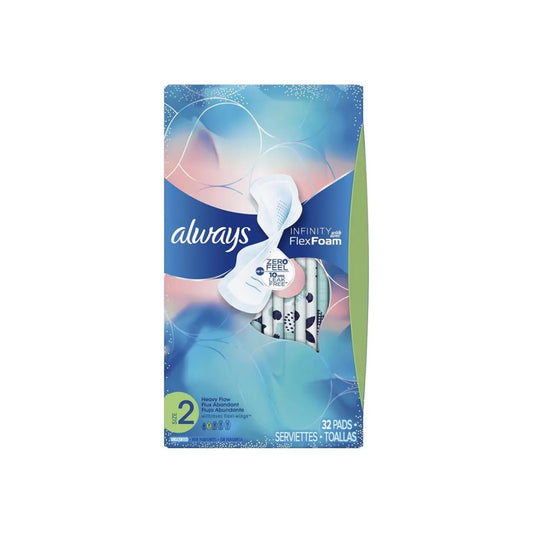 Always Infinity Maxi Pads Heavy Flow 32 Each