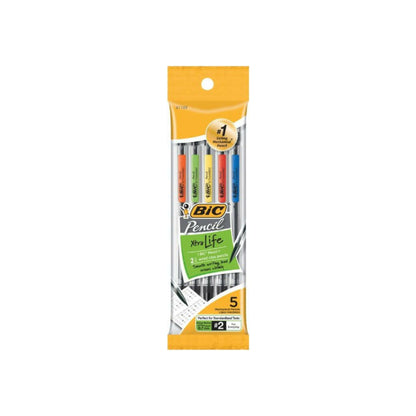 Bic Mechanical Pencils #2, Lead 0.7 Mm, 5 Ea