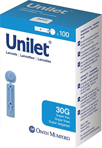Owen Mumford Unilet Super Thin Lancets, 100 Count