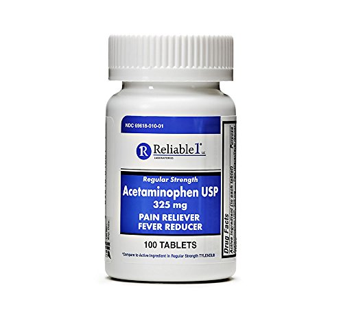 Reliable 1 Regular Strength Acetaminophen Usp 325 Mg - 100 Tablets