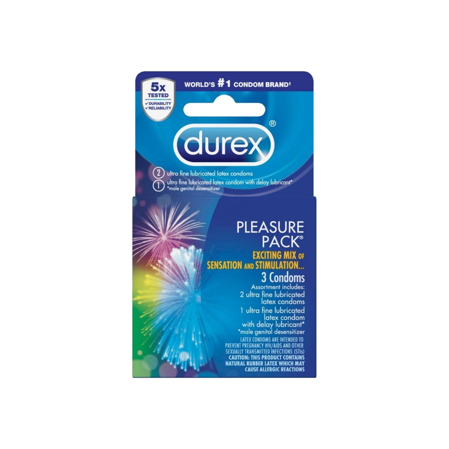 Durex Pleasure Pack Condom, 3 Ct