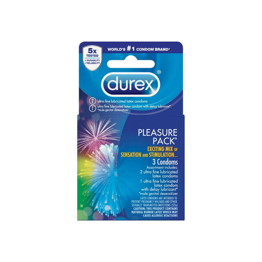 Durex Pleasure Pack Condom, 3 Ct