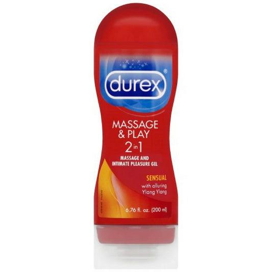Durex Massage & Play 2 In 1 Lubricant, Sensual With Ylang Ylang 6.76 Oz