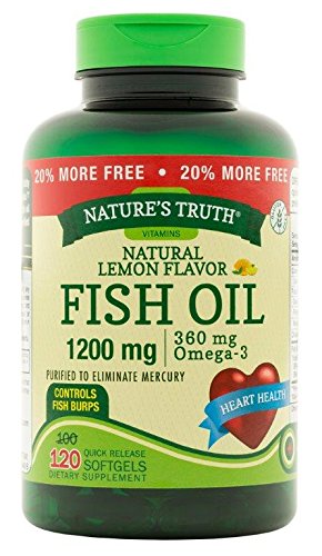 Nature'S Truth Fish Oil Omega-3, Natural Lemon Flavor 120 Ea