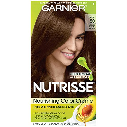 Garnier Nutrisse Nourishing Hair Color Creme - 50 Medium Natural Brown Tuffles
