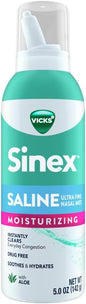Vicks Sinex Moisturizing Saline Ultra Fine Nasal Mist with Aloe 5 oz