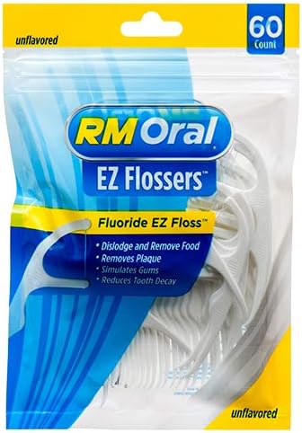 RM Oral New Ez Flossers Unflavored 60 Ct