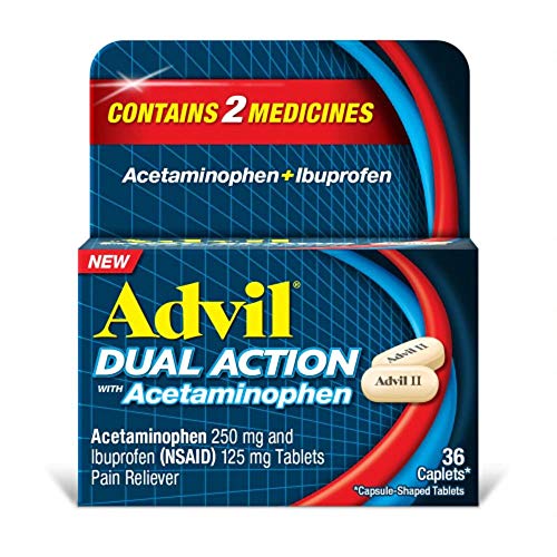 Advil, Dual Action Caplets, 36 Count