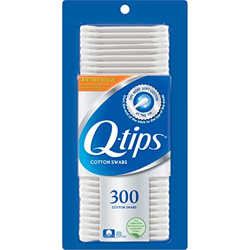 Q -Tips Anti -Bacterial Cotton Swabs, 300 Ea