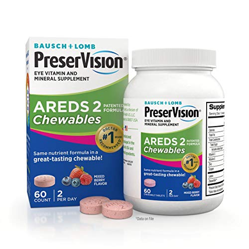 Preservision Areds 2 Eye Vitamin & Mineral Supplement 60 Chewable Tablets