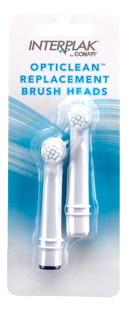Interplak By Conair Opticlean Replacement Brush Heads 2 Ea