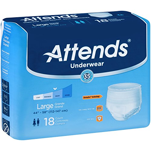 48Ap0730Ca - Attends Adult Extra Absorbency Protective Underwear Large 44-58