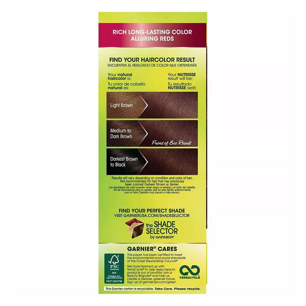 Garnier Hair Color Nutrisse Nourishing Creme, 415 Soft Mahogany Brown