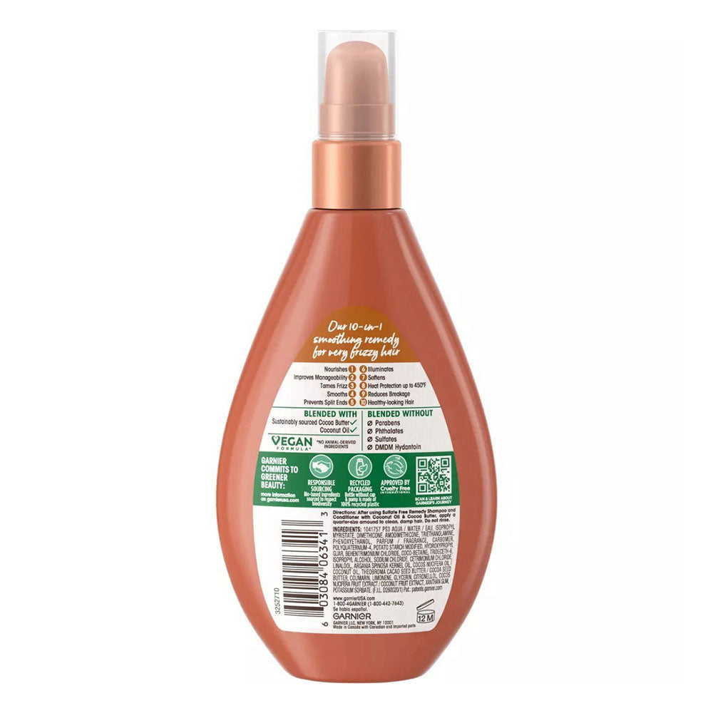 Garnier, Whole Blends Miracle Frizz Tamer 10-In-1 Coconut Leave-In Treatment, 5 Fl Oz