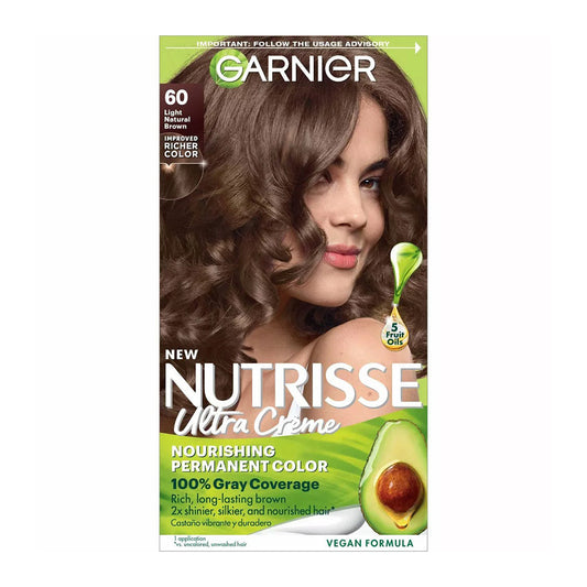 Garnier Nutrisse Acorn Natural Brown Permanent Nourishing Hair Color Creme