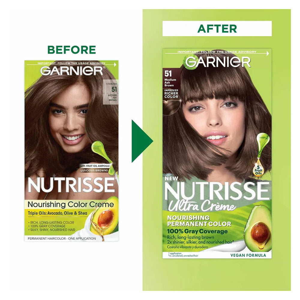 Garnier Nutrisse Haircolor - 51 Cool Tea 1Ct