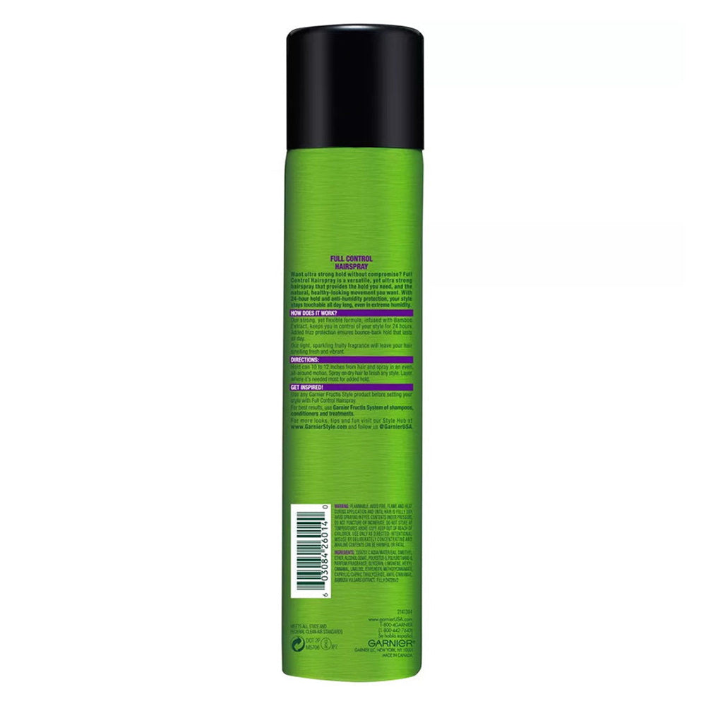 Garnier Fructis Style Full Control Anti-Humidity Hairspray, Ultra Strong Hold 8.25 Oz