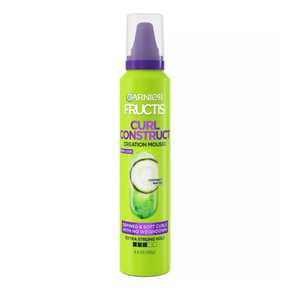 Garnier Fructis Style Curl Construct Creation Mousse Extra Strong Hold 6.80 Oz