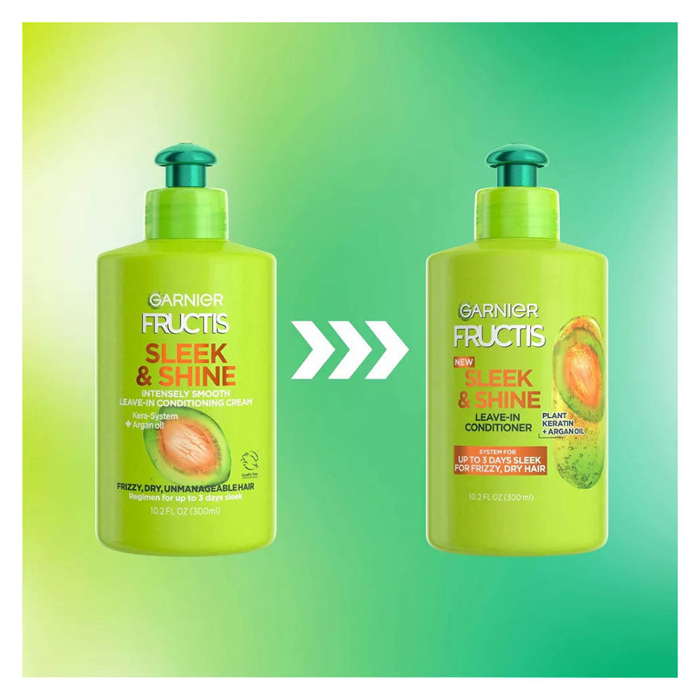 Garnier Fructis Sleek & Shine Intensely Smooth Leave-In Conditioning Cream 10.2 Oz