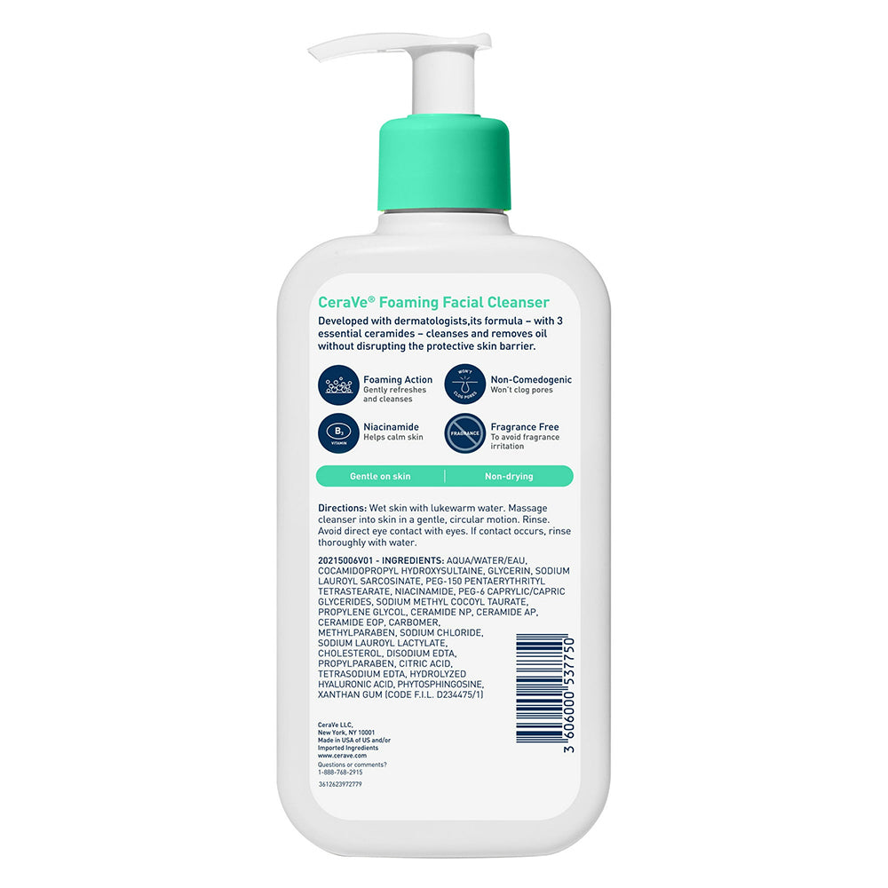 Cerave Foaming Facial Cleanser - 12 Oz