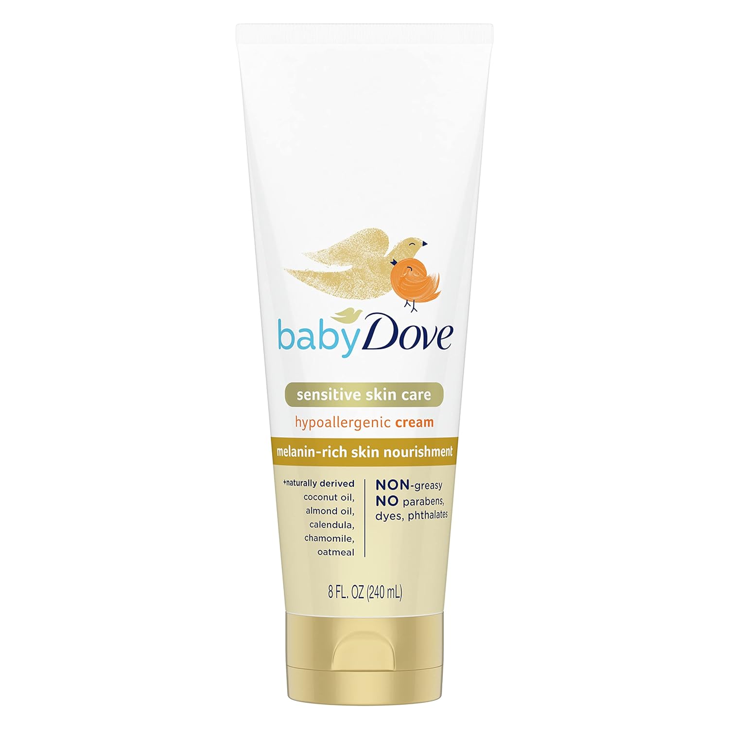 Baby Dove Sensitive Baby Cream Baby Skin Care Hypoallergenic and Non-greasy 8 oz