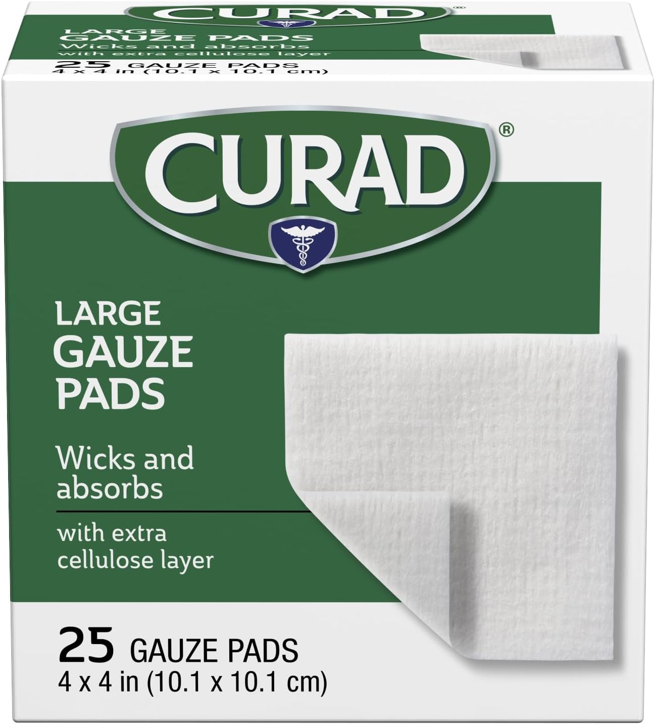 Curad Pro-Gauze Sterile Pads, 4" X, 4", 25 Count